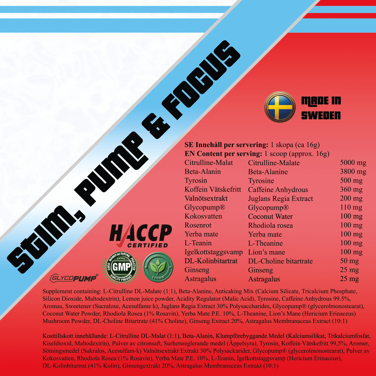 BigBoy Pharma Pre Workout (PWO) 480g