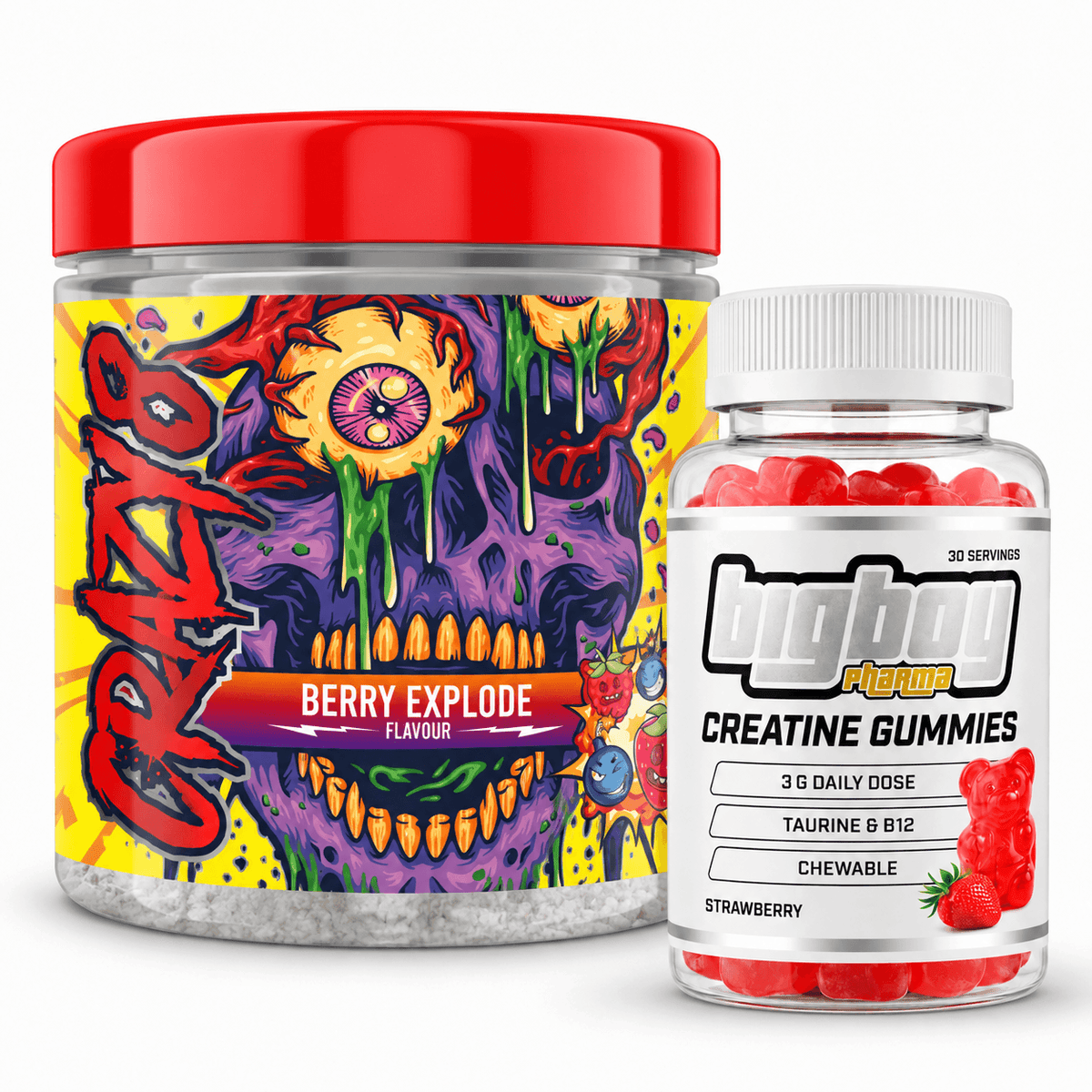 Crazy 8 PWO + BigBoy Creatine Gummies